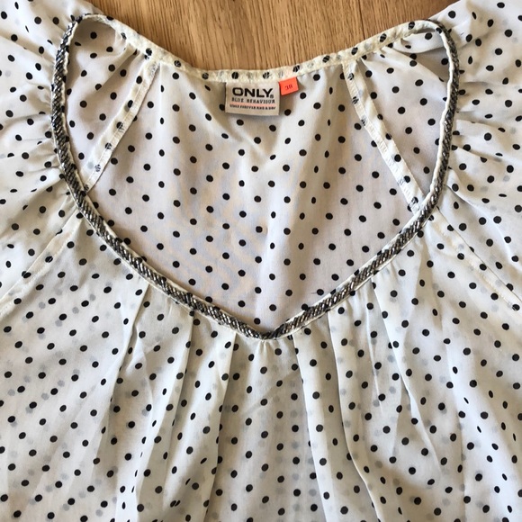 Polka Dot Blouse Tee - Picture 4 of 4